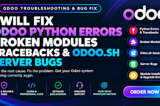 fix odoo python errors broken modules tracebacks and odoo sh server bugs