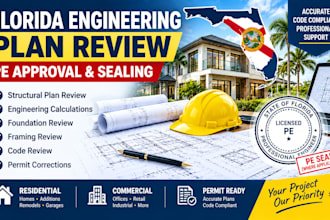 review florida plans for engineering approval and seal