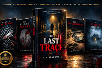 creo una copertina giallo thriller pronta per KDP, youcanprint e streetlib