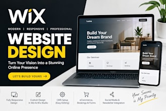 build a professional wix website or wix website redesign