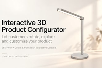 build an interactive 3d product configurator