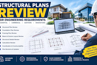 review your structural plans for engineering approval and seal