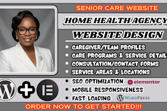 home health agency website, home care website, home health website, senior care