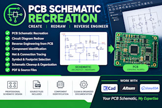 create, redraw, and reverse engineer your pcb schematic