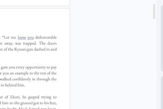 edit your book or paper for clarity and consistency