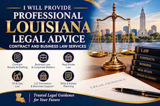 provide professional louisiana legal advice, contract and business law services