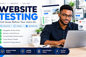 manually test your website for bugs usability and fix