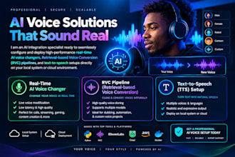 setup real time ai voice changer, voice conversion, rvc voice app, tts app