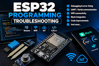 program and troubleshoot your esp32 project