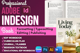 design, format educational kdp workbook, redesign textbook, curriculum plan