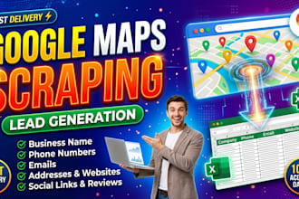 scrape google map and  b2b lead generation