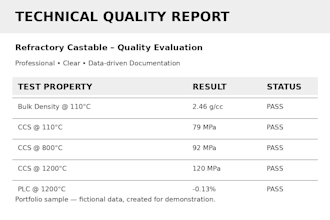 create professional technical reports