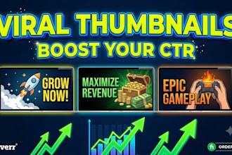 design click worthy and high CTR youtube thumbnails
