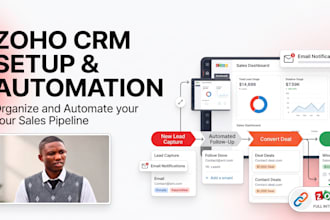 do zoho crm setup, automation and workflow integration