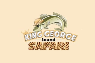 create an inspiring logo for king goerge sound safari