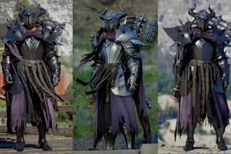 create custom wearable cosplay full costume fantasy medieval armor prop