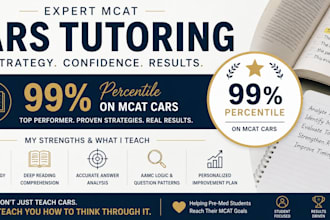 help you improve your mcat cars score with personalized tutoring