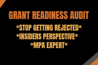 do a professional grant readiness audit for your nonprofit