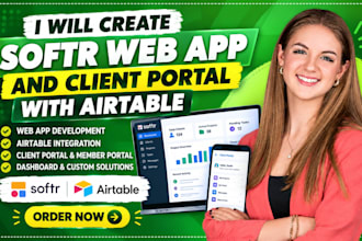 create softr web app and client portal with airtable, softr airtable client port