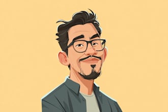 draw big head cartoon caricature for you