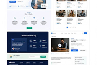 develop a modern responsive react js website
