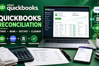 do quickbooks gst hst sales tax stripe reconciliation, undeposited funds cleanup