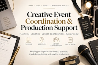 coordinate your event or production