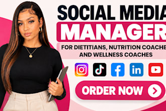be a social media manager for dietitians, nutrition coaches and wellness coaches