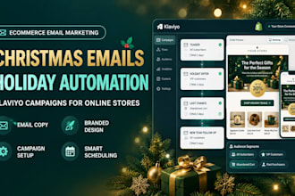 christmas email marketing holiday email campaign klaviyo ecommerce automation