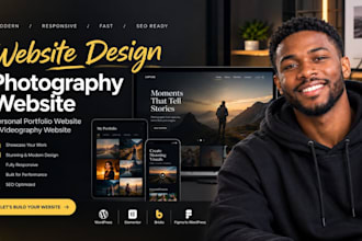design photography website personal portfolio website design videography website