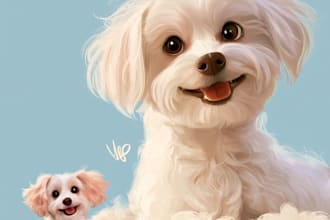 create amazing disney pet portrait