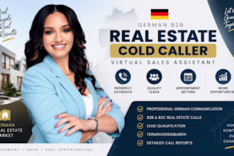be your german real estate cold caller b2b virtual sales assistant