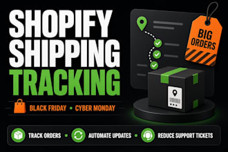 setup shopify shipping tracking for black friday cyber monday orders