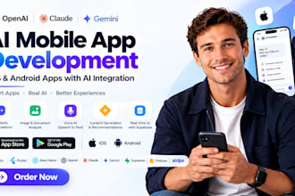 develop ai mobile app, ai integration ios app, android app, mobile app developer