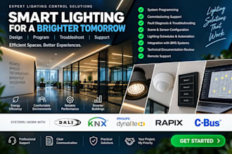 program and troubleshoot dynalite, knx and rapix lighting control systems
