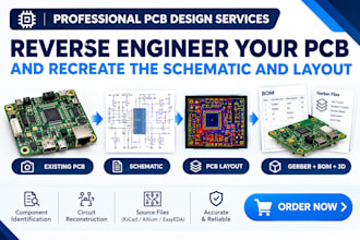 reverse engineer your pcb and recreate the schematic and layout