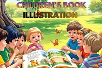 write and illustrate your childrens book picture book book illustration