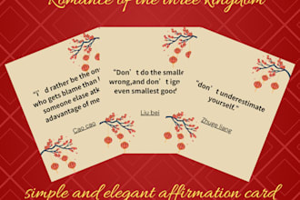 design elegant affirmation card