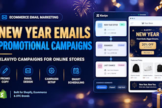 new year email marketing promotional email campaign klaviyo ecommerce sales