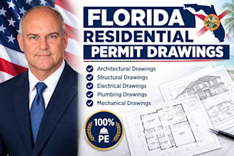 create florida residential permit drawings and house plans