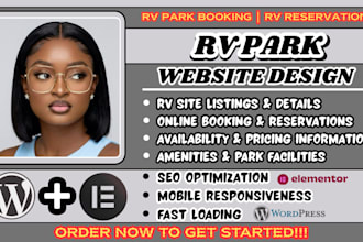 rv park website, rv park booking, rv campground website, rv reservation