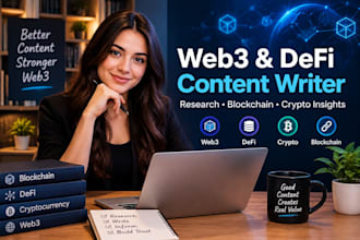 write engaging web3, defi and crypto articles backed by research