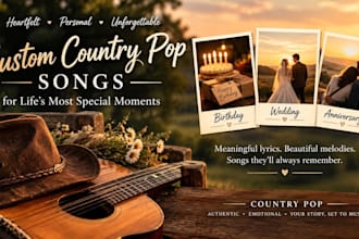 create and sing a personalized song for birthday wedding or anniversary