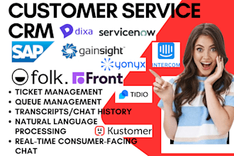 setup dixa servicenow sap intercom gainsight folk front kustomer tidio yonyx crm