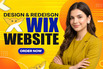 do wix website design, redesign business wix website, website development