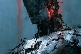 create fantasy and surreal album cover artwork