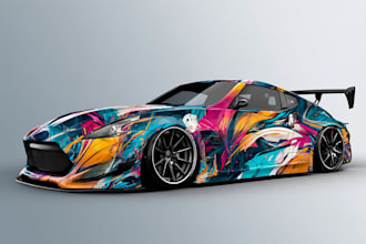design professional car wrap, car wrap, vehicle wrap design