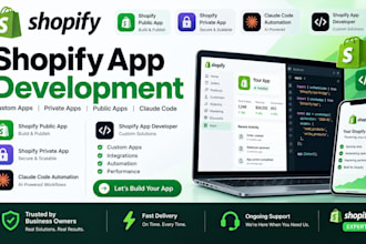 shopify public app shopify private app shopify claude code shopify app developer