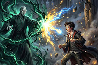 create a professional fantasy magic book cover