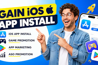 gain IOS app install, game promotion app marketing, aso mobile app promotion